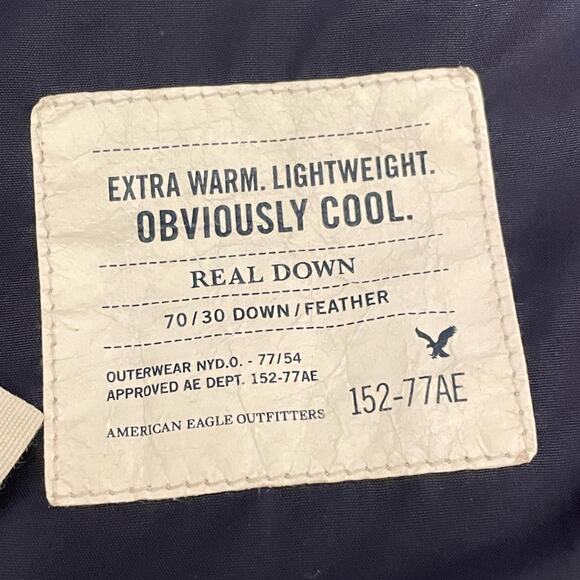 American Eagle Outfitters Down Feather Puffer Jacket size Medium Outdoors 90s - Picture 7 of 8